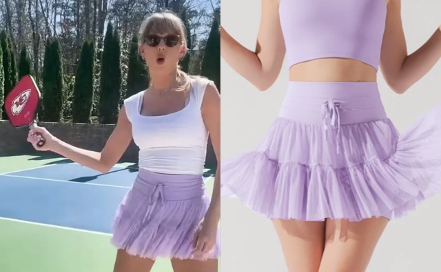 Taylor Swift一秒钟带火匹克球，更让这条运动裙卖疯了