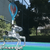 宇树发布新款机器狗：能打网球，露一小手