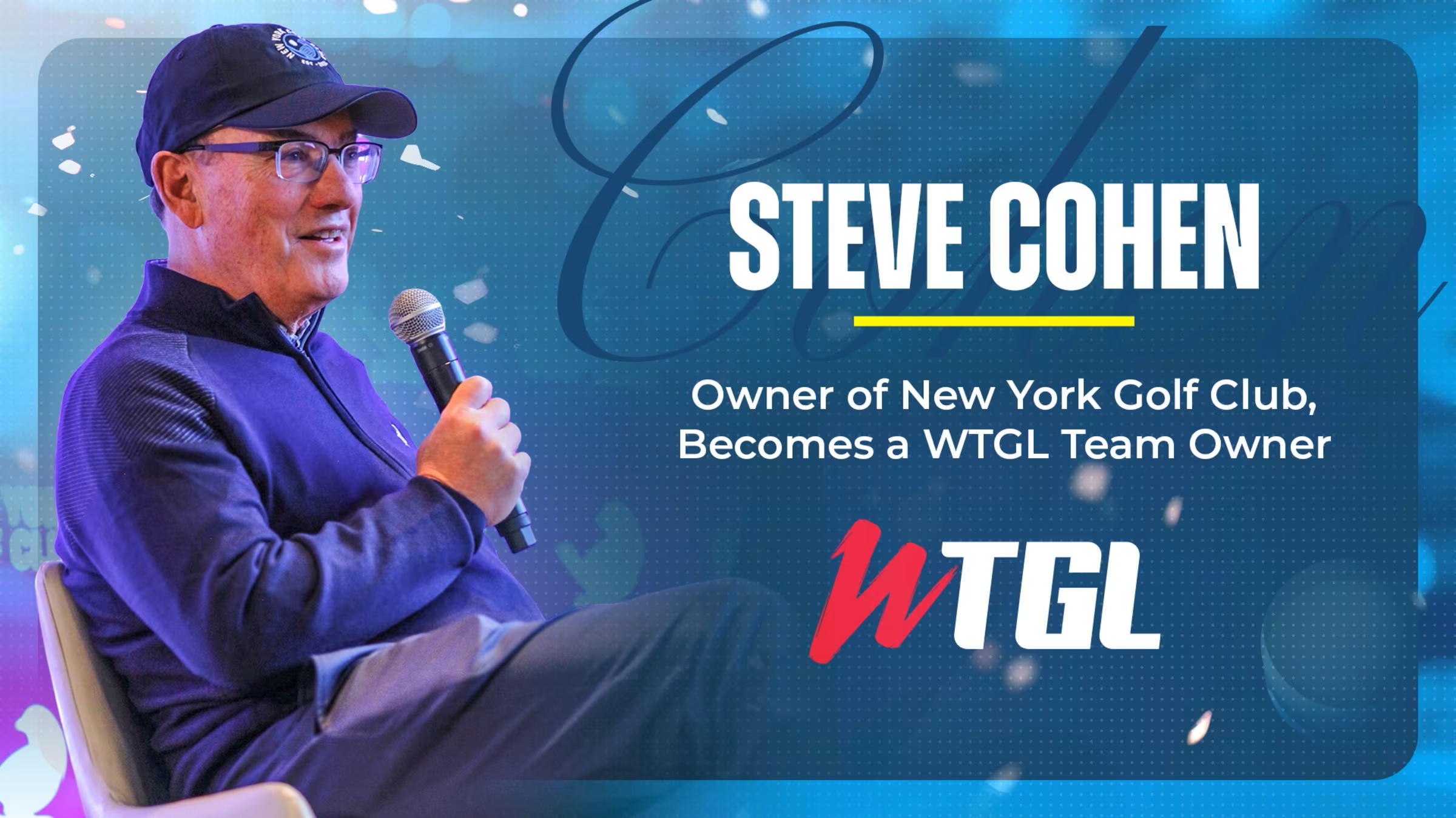 Wall Street Financier Steve Cohen Launches WTGL New York Women's Golf Team